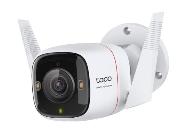 TP-LINK ulkotilojen turvakamera 2K QHD 2688x1520 F1.0 2.4GHz 2T2R 2x ulkoiset antennit 1x Ethernet-portti