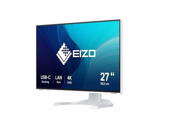 EIZO FlexScan EV2740X - Med FlexStand - LED-skjerm - 27" - 3840 x 2160 4K - IPS - 350 cd/m² - 2000:1 - 5 ms - HDMI, DisplayPort, USB-C - høyttalere...