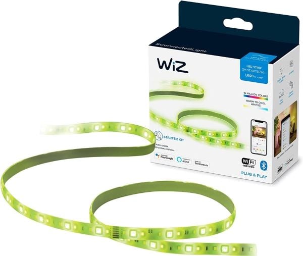 WiZ Starter kit - Lysslynge - LED - 20 W - 16 millioner farger / varmhvitt til dagslys - 2700-6500 K - 2 m - hvit