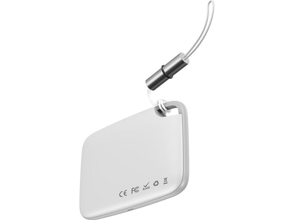 Baseus T2 Bluetooth-tracker med snor (hvit)