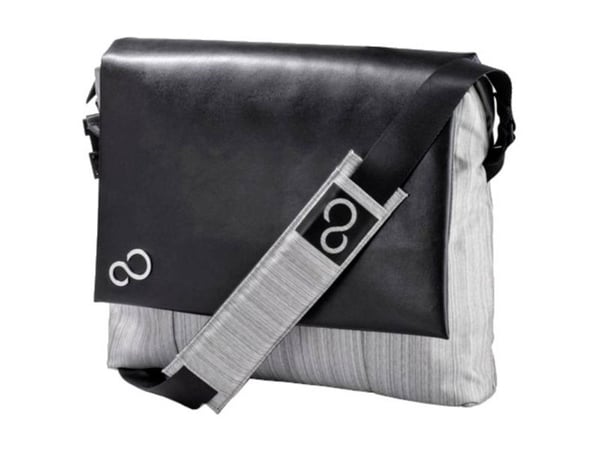 Fujitsu Messenger Bag - Notebookbæreveske - 14" - svart/grå - for LIFEBOOK U7310, U7410, U9310, U9310x