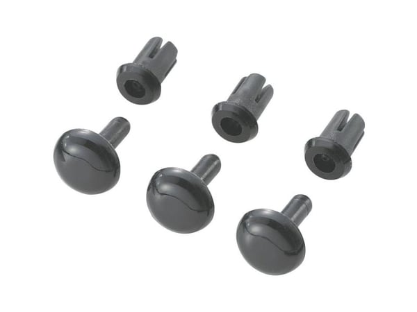 TRU COMPONENTS TC-SRR-465K203 TC-10820824 ekspansjonsstykke hull Ø 4 mm sort 1000 stk