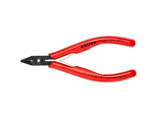Knipex KP-7502125, Hånd kabelkutter, Rød, Plast, Stål, Rød, 62 HRC, 1,4 cm