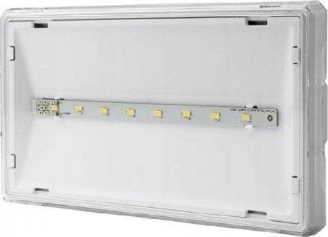 AWEX Turvavalaisin EXIT M LED 1W 1h 1h 1h kaksitoiminen AT valkoinen ETE/1W/C/1/1/SA/AT/WH