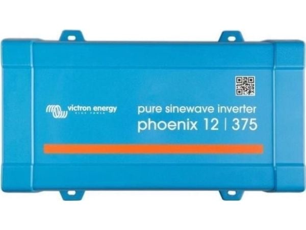 Victron Energy Phoenix 12/375 VE.Direct - DC-AC strøminverter - DC 12 V - 300 watt - 375 VA - VE.Direct - utgangskontakter: 1 - Europa - blå, RAL 5012