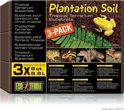 Exo Terra Plantation Soil - 3-pack - 3x 8,8L