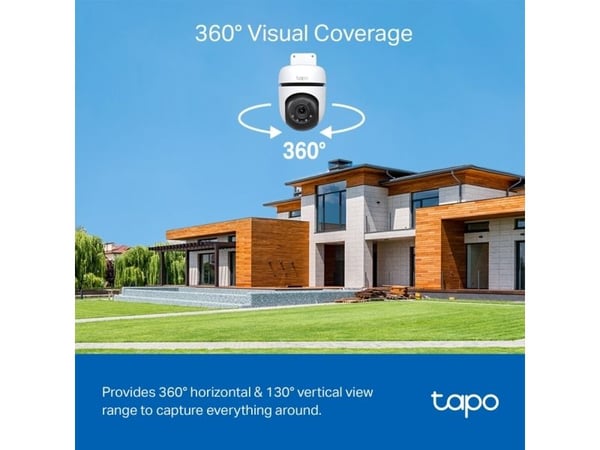 TP-Link Tapo C510W, IP-sikkerhetskamera, Inne & Ute, Trådløs, CE, FCC, RoHS, RCM, Tak, Hvit, Svart