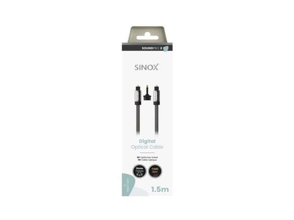 Sinox ULTRA optisk digital kabel 1,5 m svart