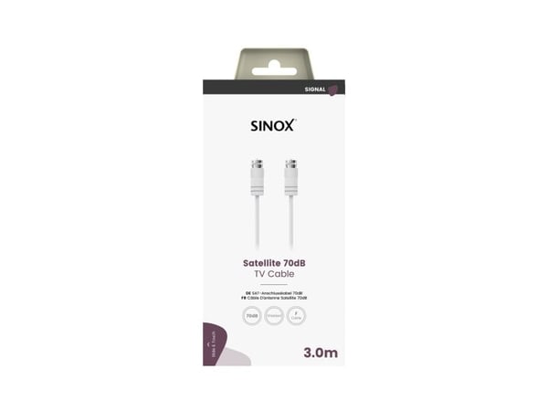 Sinox SOV09703, 3 m, F-typ, F-typ, Vit
