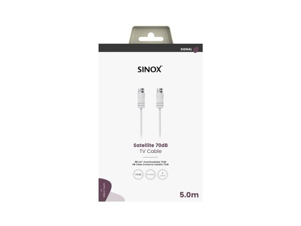 Sinoxin satelliittikaapeli. 5. Valkoinen
