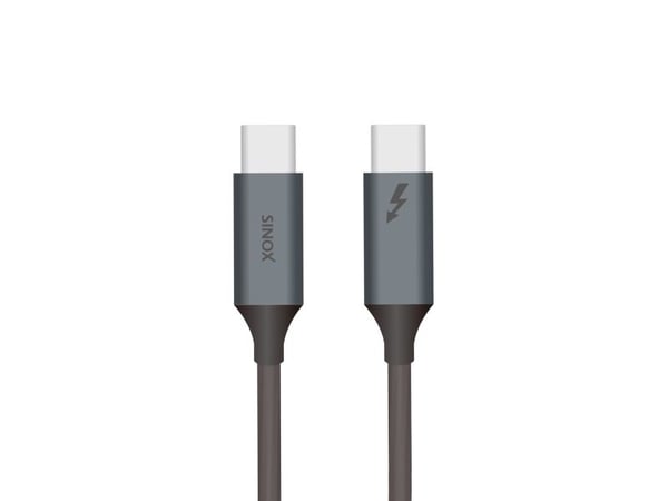 Sinox SXI07661, 1 m, USB C, USB C, USB4 Gen 2x2, 40 Gbit/sek, Sort