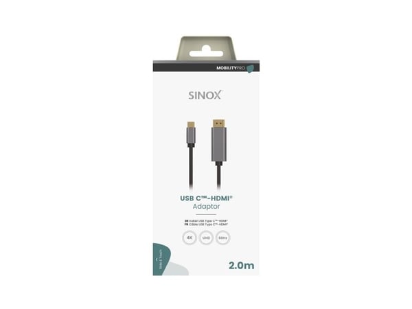 Sinox PRO USB C till HDMI™-kabel. 1,8 m