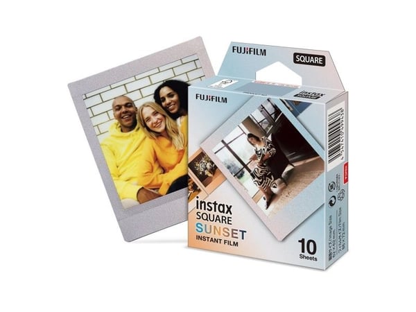Fujifilm Instax Square Sunset - Hurtigvirkende fargefilm - instax square - ISO 800 - 10 eksponeringer