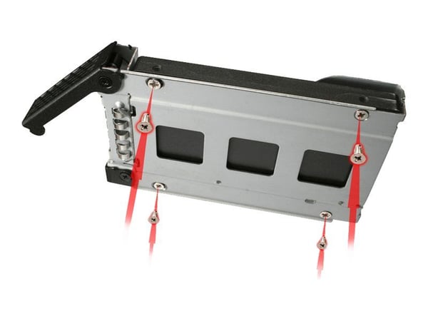 Cremax ICY Dock MB994SP-4S - Lagringsdrevhylse - 2.5" - fra 5,25" til 2,5" - svart