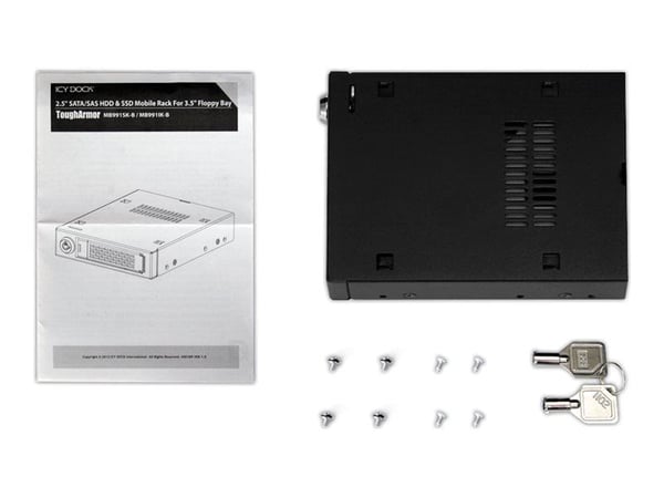 Cremax ICY Dock ToughArmor MB991SK-B - Hus for lagringsenhet - SATA 6Gb/s - SATA 6Gb/s - matt svart