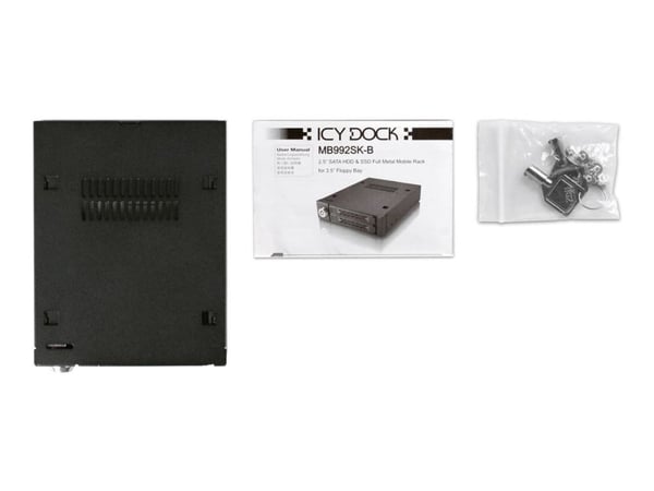 Cremax ICY Dock ToughArmor MB992SK-B - Hus for lagringsenhet - 2,5" - matt svart
