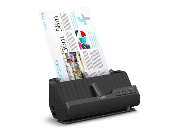 Epson ES-C320W - Arkmateskanner - Dupleks - A4/Legal - 600 dpi x 600 dpi - ADF (20 ark) - inntil 3500 skann pr. dag - USB 2.0, Wi-Fi(n)