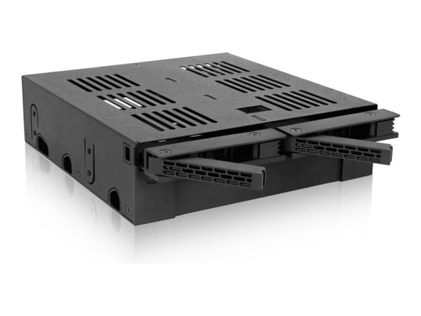 ICY Dock ExpressCage MB322SP-B - Bevegelig lagerrack - fra 5,25" til 3,5" / 2,5" - svart