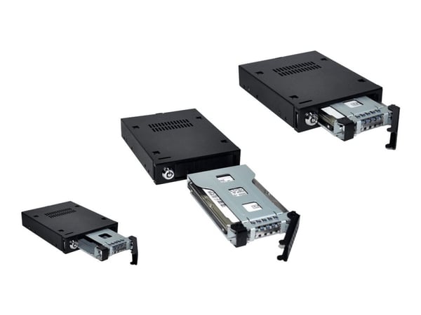 Cremax ICY Dock MB991IK-B - Uttagbar harddiskramme - fra 3,5" til 2,5" - svart