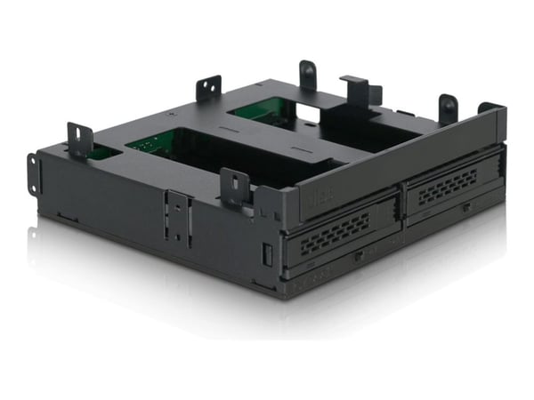 ICY Dock ExpressCage MB732SPO-B - Lagringsdrevhylse - 2.5" - 5,25" til 2 x 2,5" og 5,25" Slim Line / 5,25" Ultra Slim - svart
