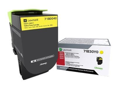 Lexmark X317 - Gul - original - tonerpatron LCCP, LRP - for Lexmark CS317dn, CX317dn