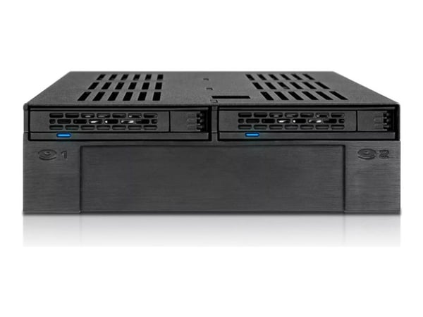 ICY Dock ExpressCage MB322SP-B - Bevegelig lagerrack - fra 5,25" til 3,5" / 2,5" - svart