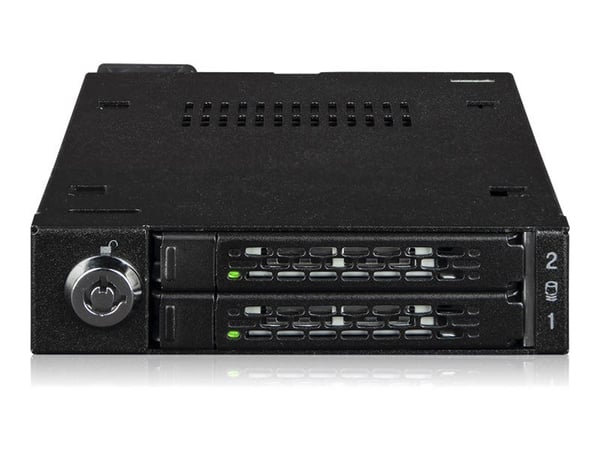 Installasjonsramme IcyDock 2x6,3cm U.2/U.3 NVMe 3.5" SSD blk