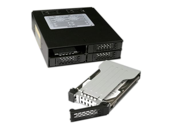 Cremax ICY Dock MB994SP-4S - Lagringsdrevhylse - 2.5" - fra 5,25" til 2,5" - svart