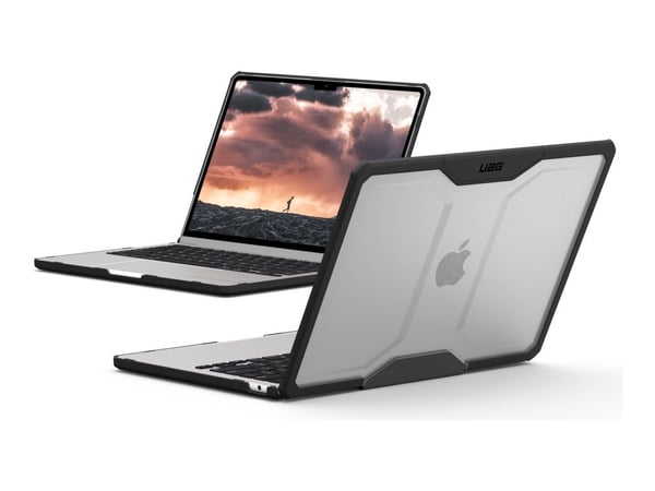 UAG Rugged Case for MacBook AIR 13.6" M2 (2022) - Clear/Black - Skallveske for bærbar - robust - svart, is
