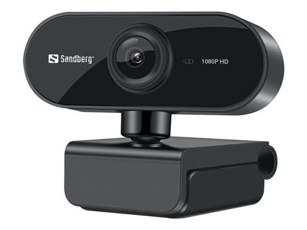 Sandberg USB Webcam Flex - Nettkamera - farge - 2 MP - 1920 x 1080 - 1080p - fastfokal - lyd - USB 2.0