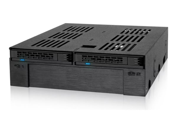 ICY Dock ExpressCage MB322SP-B - Bevegelig lagerrack - fra 5,25" til 3,5" / 2,5" - svart