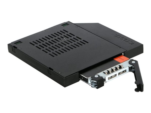 Icy Dock MB411SPO-1B, HDD-häkki, Musta, 2.5", Metalli, CE, REACH, 12,7 mm