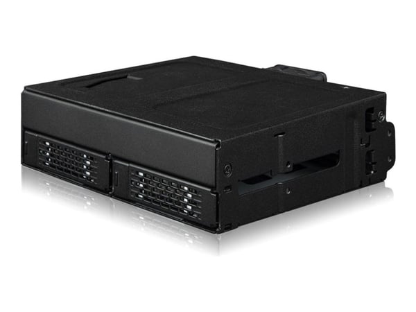 ICY Dock ToughArmor MB105VP-B - Hus til lagringsenhed - robust - 2,5" - NVMe PCIe - U.2, U.3 - sort
