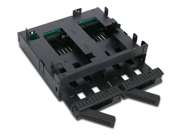 ICY Dock ExpressCage MB732SPO-B - Lagringsdrevhylse - 2.5" - 5,25" til 2 x 2,5" og 5,25" Slim Line / 5,25" Ultra Slim - svart