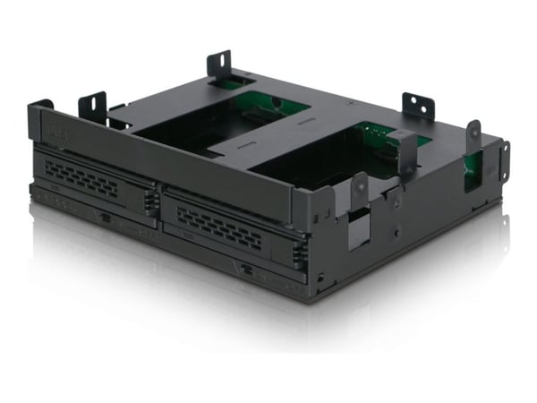 ICY Dock ExpressCage MB732SPO-B - Lagringsdrevhylse - 2.5" - 5,25" til 2 x 2,5" og 5,25" Slim Line / 5,25" Ultra Slim - svart