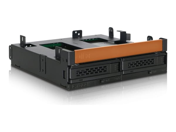 ICY Dock ExpressCage MB732SPO-B - Lagringsdrevhylse - 2.5" - 5,25" til 2 x 2,5" og 5,25" Slim Line / 5,25" Ultra Slim - svart