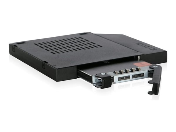 Icy Dock MB411SPO-1B, HDD-häkki, Musta, 2.5", Metalli, CE, REACH, 12,7 mm