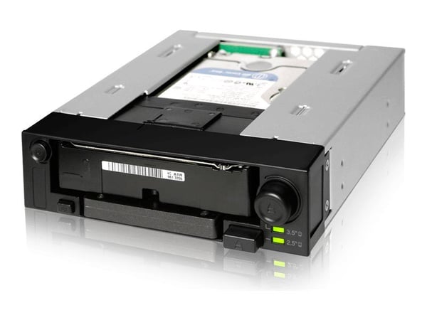 Cremax ICY Dock DuoSwap MB971SP-B - Hus for lagringsenheter - 2,5", 3,5" - svart