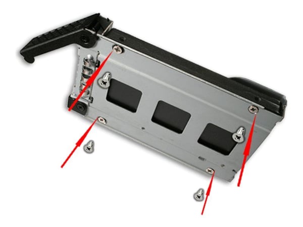 Cremax ICY Dock MB991IK-B - Uttagbar harddiskramme - fra 3,5" til 2,5" - svart