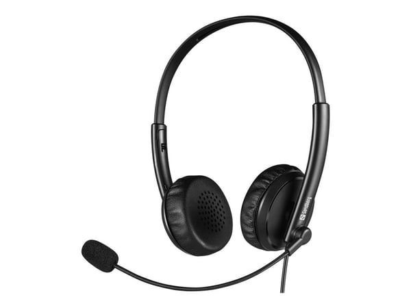 Sandberg 2in1 Office - Hodesett - on-ear - kablet - 3,5 mm jakk, USB-A