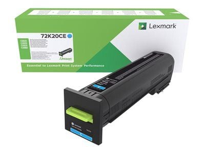 Lexmark - Cyan - original - tonerpatron LCCP, Lexmark Corporate - for Lexmark CS820, CX820, CX825, CX860