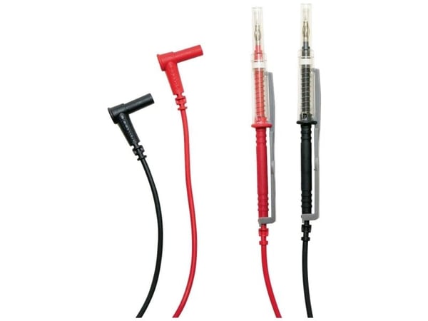 Chauvin Arnoux Testkabel Set [4mm säkerhetsplugg - ] 1.5 m Röd, Svart 1 Set