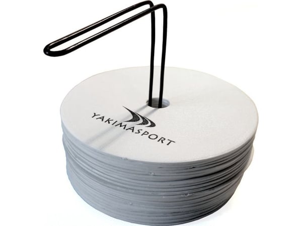 YakimaSport Flat field markers (merkintämattoja) - 24 kpl valkoinen