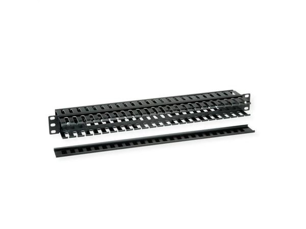 Value 26.99.0321, Kabelkanal, Sort, 1U, 48,3 cm (19"), 586,5 g, 1 stykker