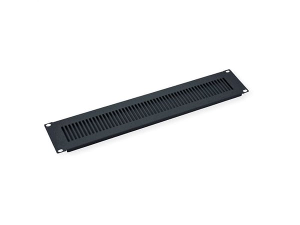 Value 26.99.0320, Frontpanel, Svart, Metall, Stål, 2U, 48,3 cm (19"), 359,9 g