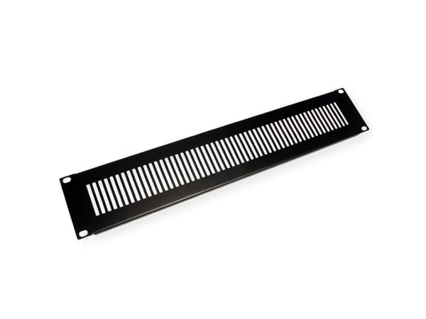 Value 26.99.0320, Frontpanel, Sort, Metall, Stål, 2U, 48,3 cm (19"), 359,9 g