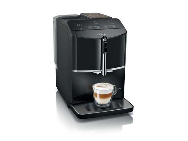 Siemens EQ.300 TF301E19 - Automatisk kaffemaskin med melkeskummer - 15 bar - piano svart
