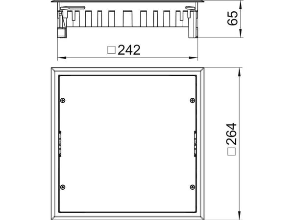 OBO Bettermann Vetolaatikon insertti ZES9-2 U10T 9011 grafiitti musta (7406674)
