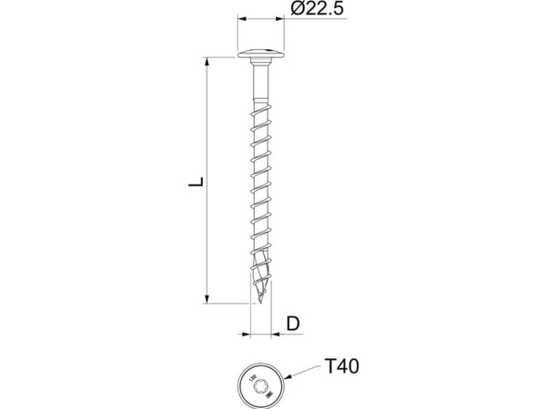 OBO Bettermann 3498140 HT träskruv 10x80 mm sexkant stål varmförzinkad 50 st