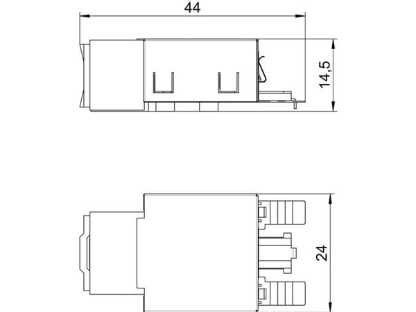 OBO Bettermann ASM-C5 G RJ45-inbyggt modul, CAT 5e